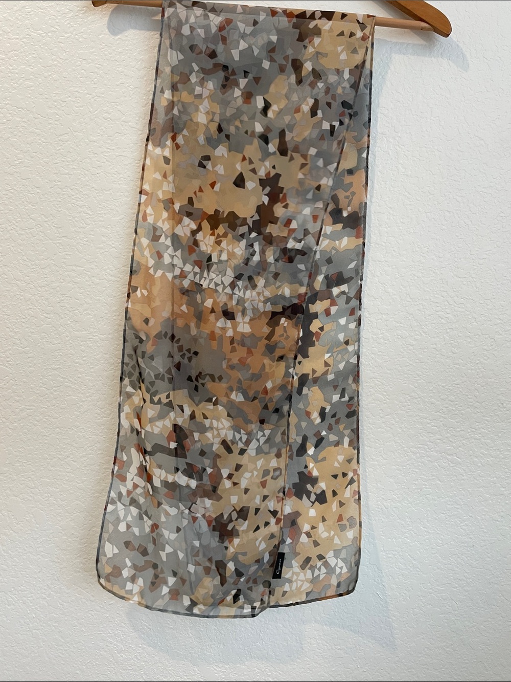 Cejon Multi-Neutral Abstract Geo Scarf